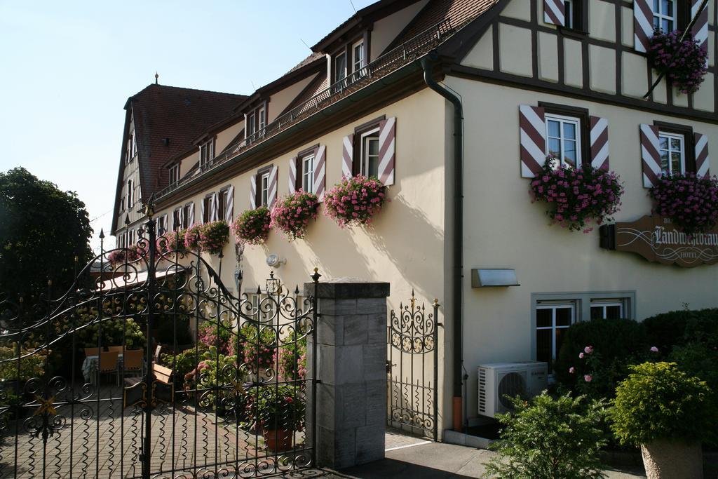 Hotel Brauereigasthof Landwehr-Braeu Reichelshofen Exterior foto